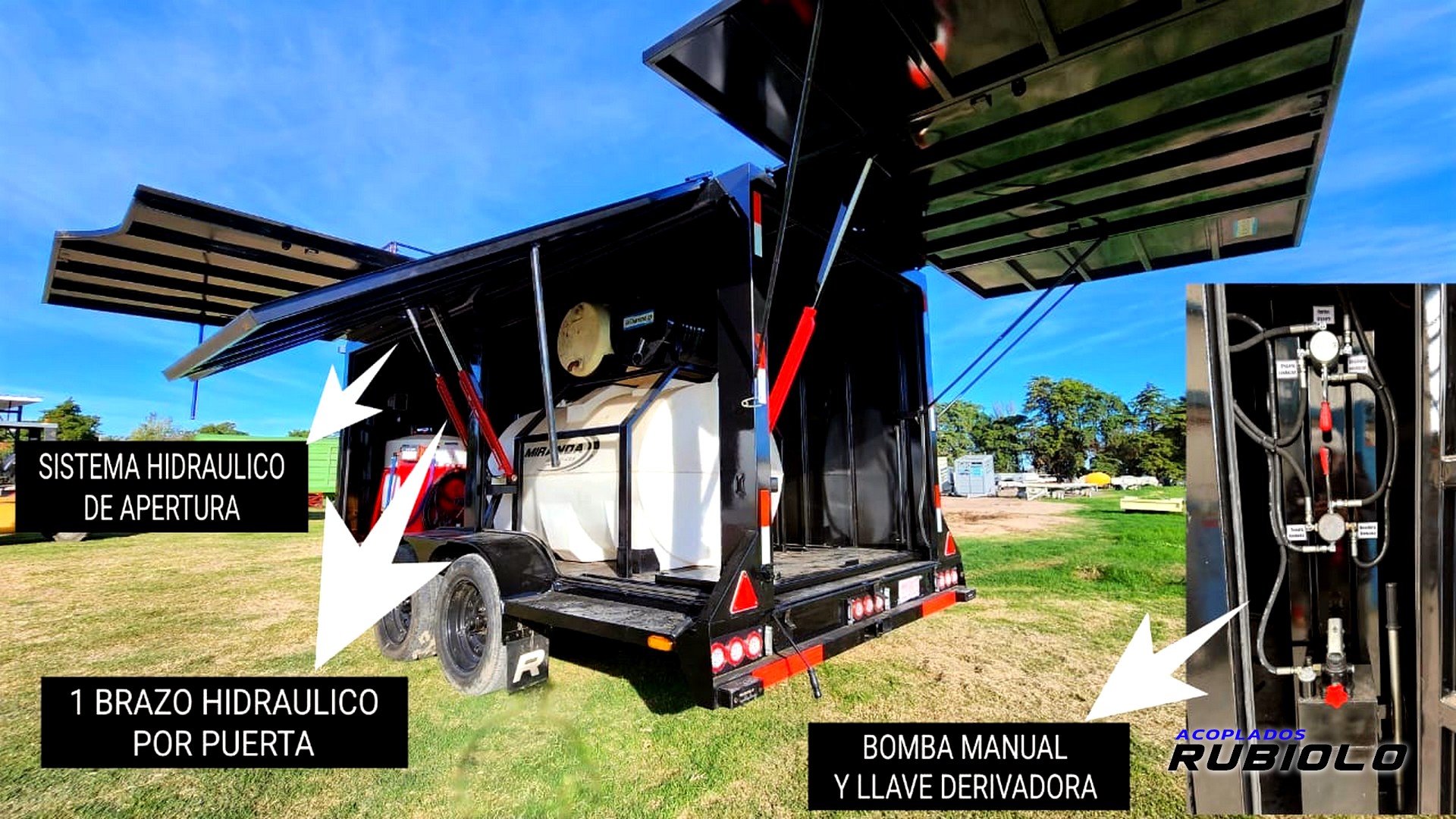 Sistema Hidraulico de apertura y elevacion de puertas Manual (para las 5 puertas). (OP1240)