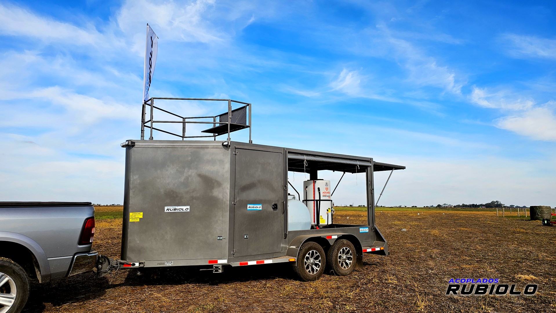Tráiler Semicarrozado Homologado para Drones Agrícolas (HO1027)